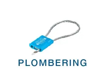 plastplomber, metalplombe og kabelplomber